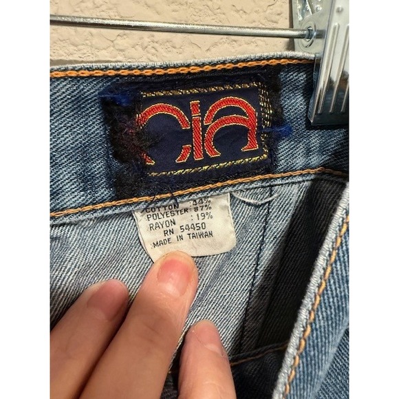 CIA Vintage Light Wash Denim Jeans Straight leg Women High Rise sz 25 waist 0 2? - Picture 4 of 9